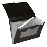 FM Eco Recycled Expanding File A4 13 Pockets With Blank Labels